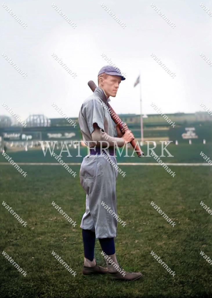 GG76 Johnny Evers Chicago Cubs 1904 8x10 11x14 16x20 Colorized Photo
