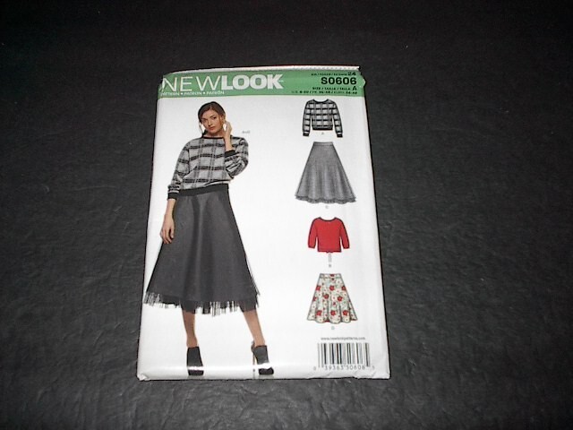 New Look Pattern 6314 Misses' Skirt in Two Lengths & Top  8 ~ 20  Uncut