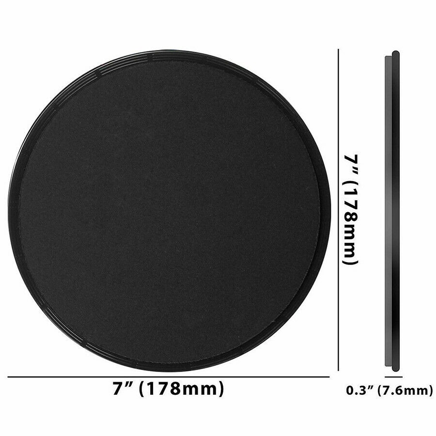 Workout Gear Slider Discs, Portable 2PCS for Home Travel (Black)