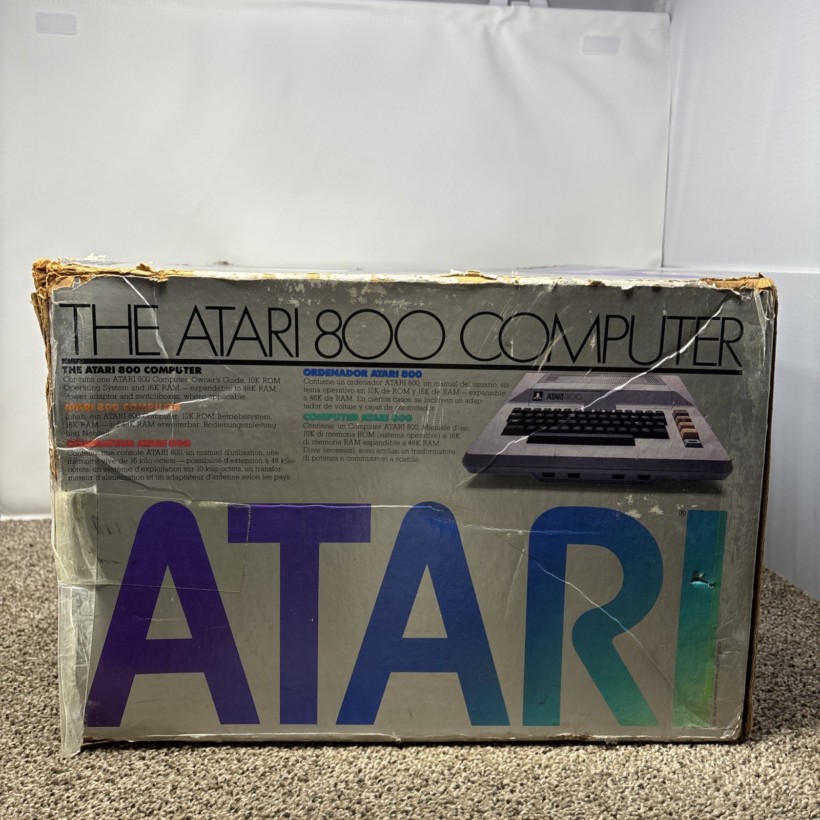 Atari 800 8-bit Computer System Fully Tested 48k With Original Box