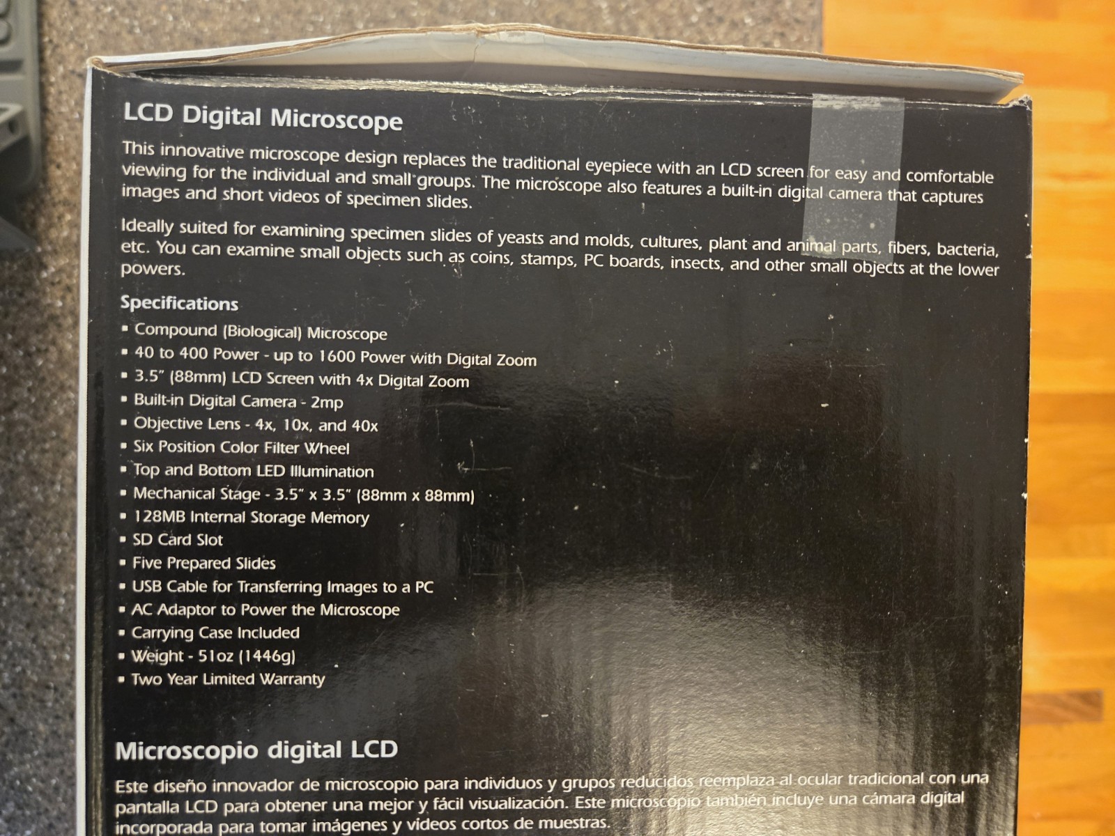 Celestron LCD Digital Microscope (44340) With Carrying Bag And Box