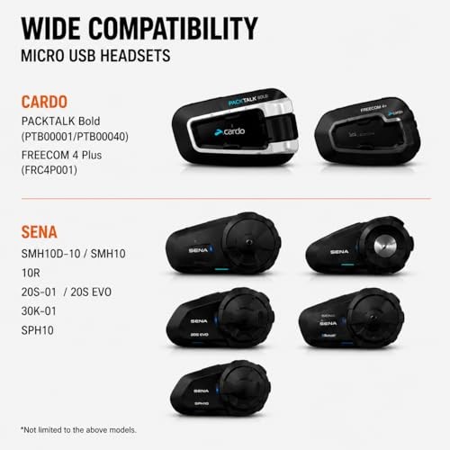 Charger for Cardo (5ft) - Motorcycle Bluetooth Headset Micro USB Charging