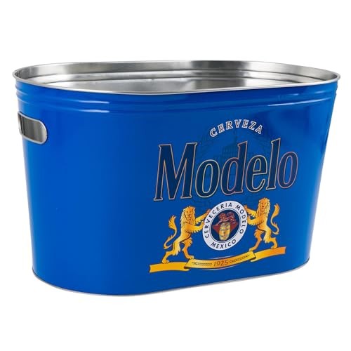 Modelo Blue Food Beer Soda Soft Drinks Party Bucket Container Large All Metal...