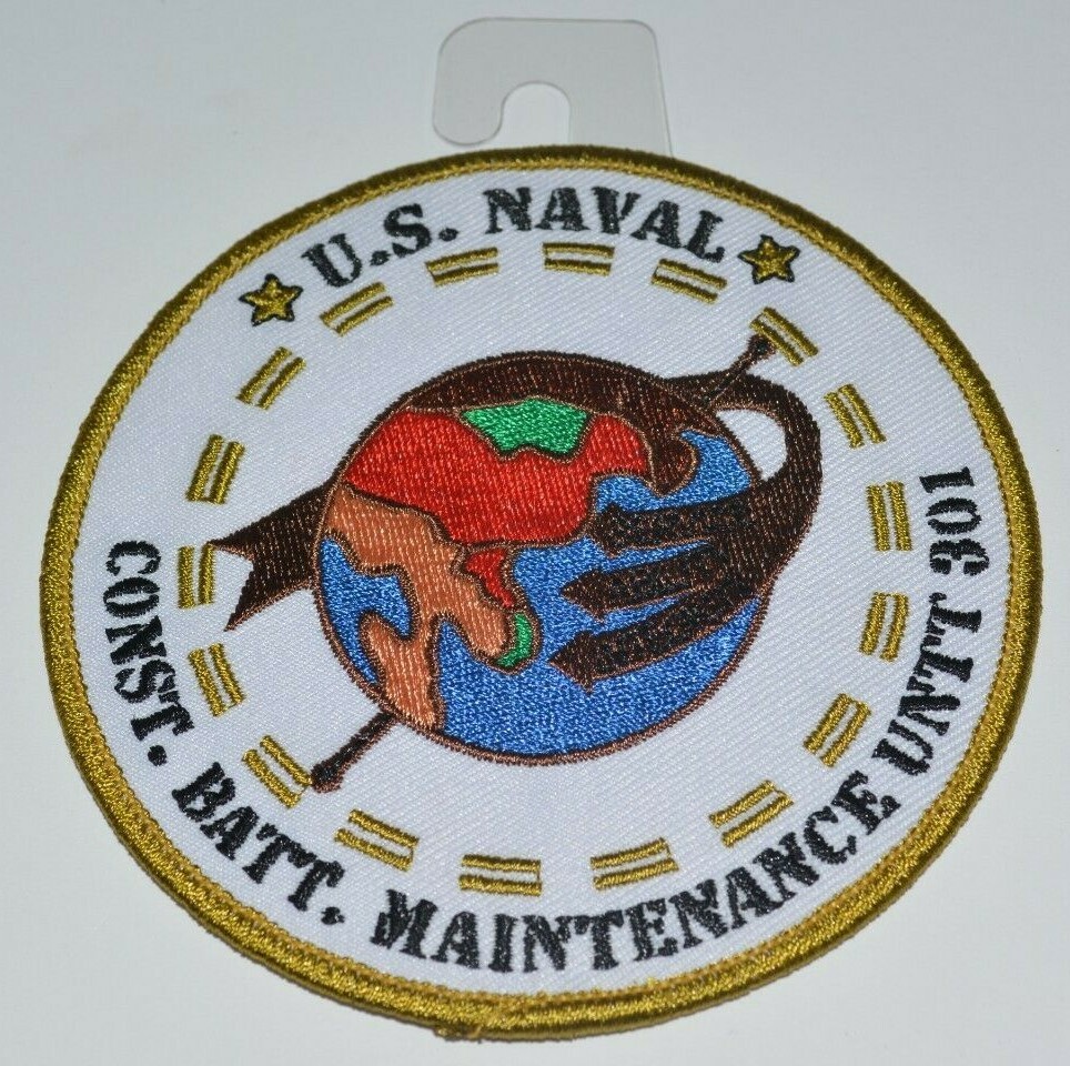 US Navy Patch CBMU 301 CONSTRUCTION BATTALION MAINTENANCE UNIT 301 Seabee