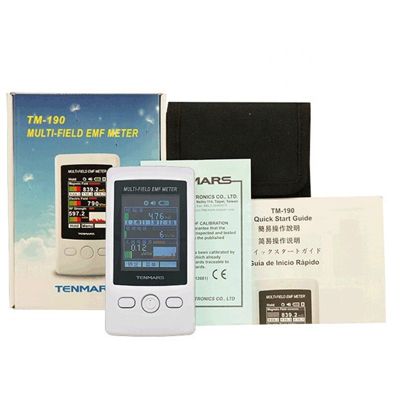 Gauss 3-axis Magnetic Electric RF Strength Electromagnetic Radiation Detector