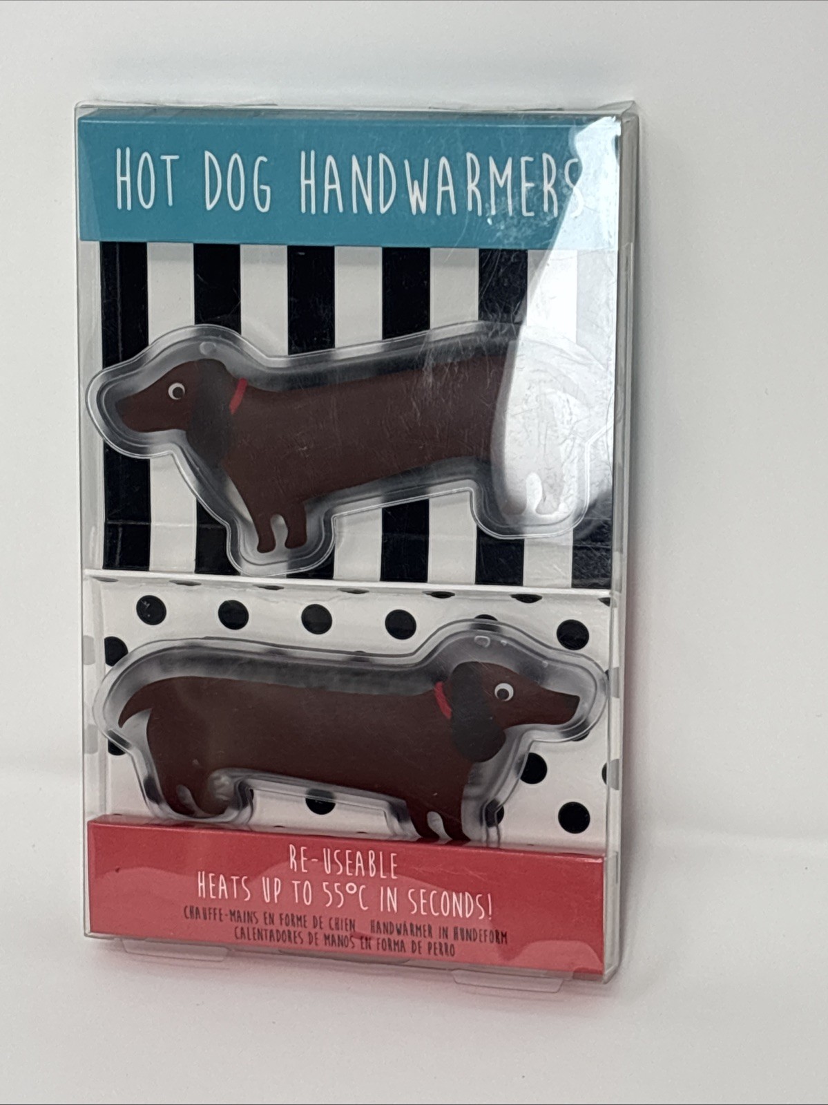 Paladone Hot Dog Warmers Dachshund Dog Reusable hand warmer new NIP