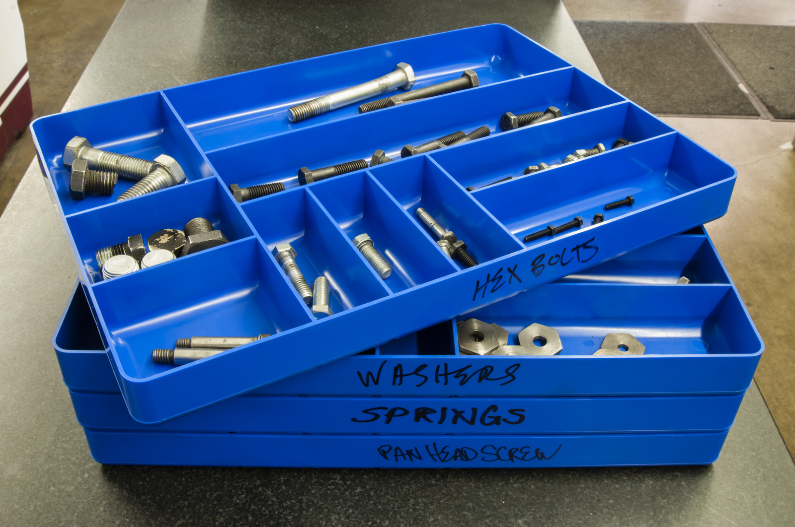 Ernst 5019 Tray Classic 10-Compartment Tool Organizer Orange Tool Box Insert