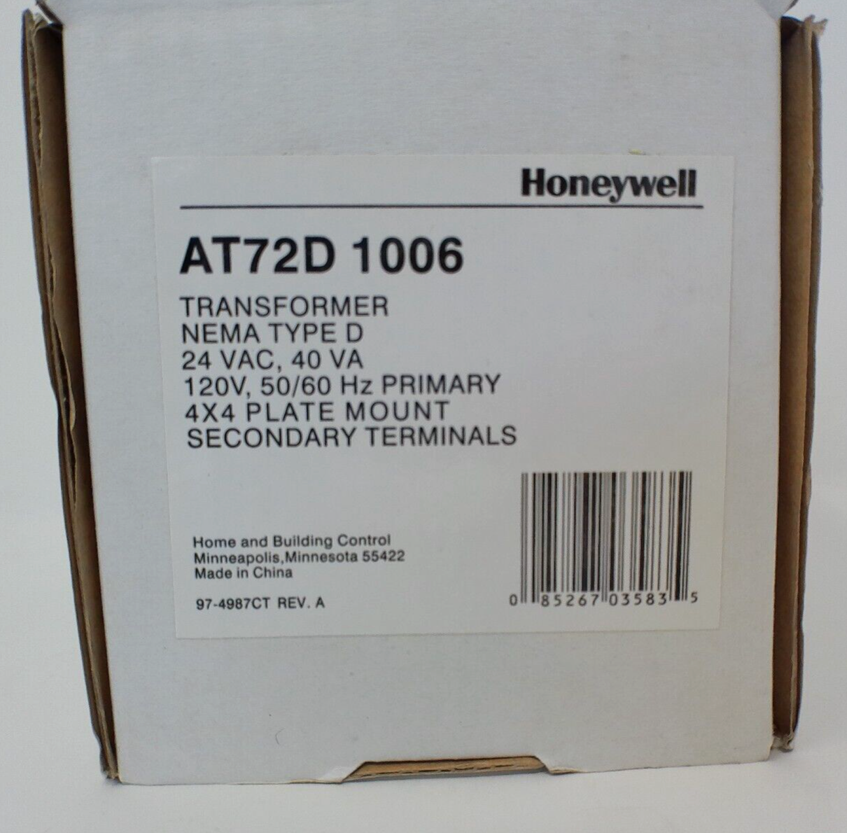 Honeywell AT72D 1006 Transformer