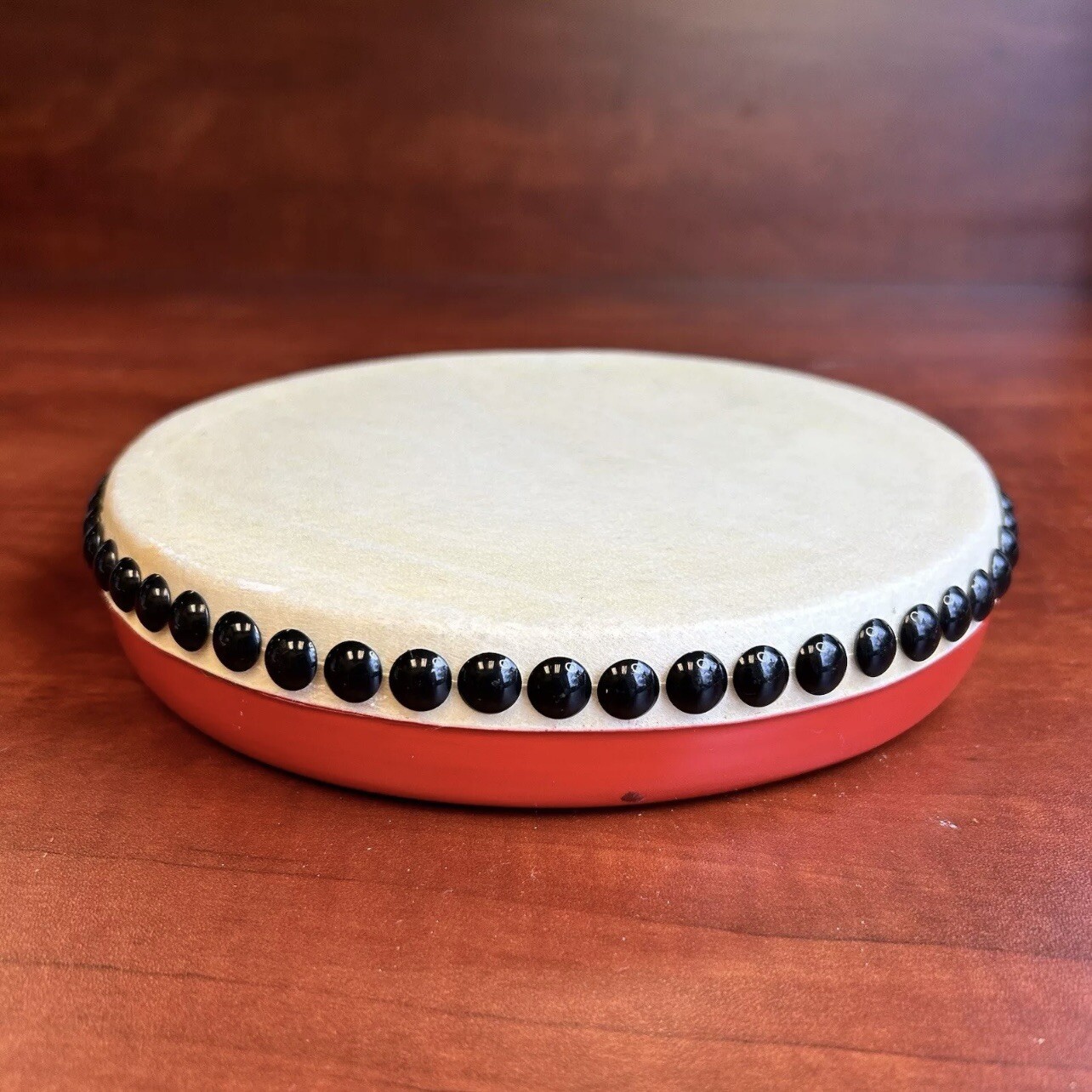 Japanese Tsuzumi Wadaiko Vtg Hand Drum Shrine Percussion Musical Instrument FB