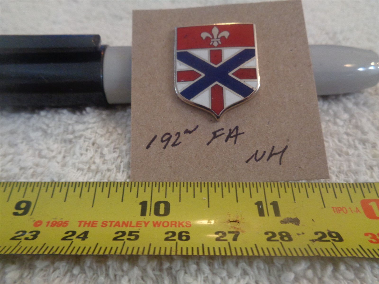 192nd Field Artillery NH Unit Crest, DI, DUI (DRAW#M18)