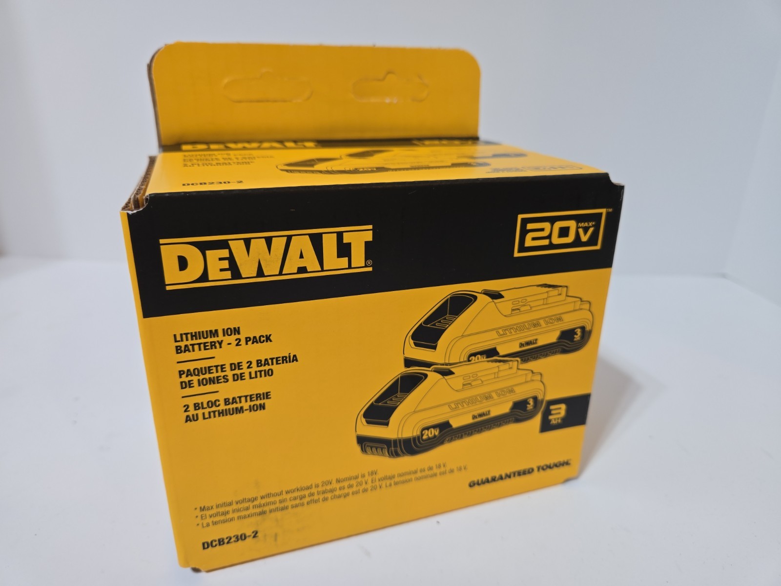 DeWALT DCB230-2 20V MAX Compact 3.0Ah Battery Pack (2-Pack)