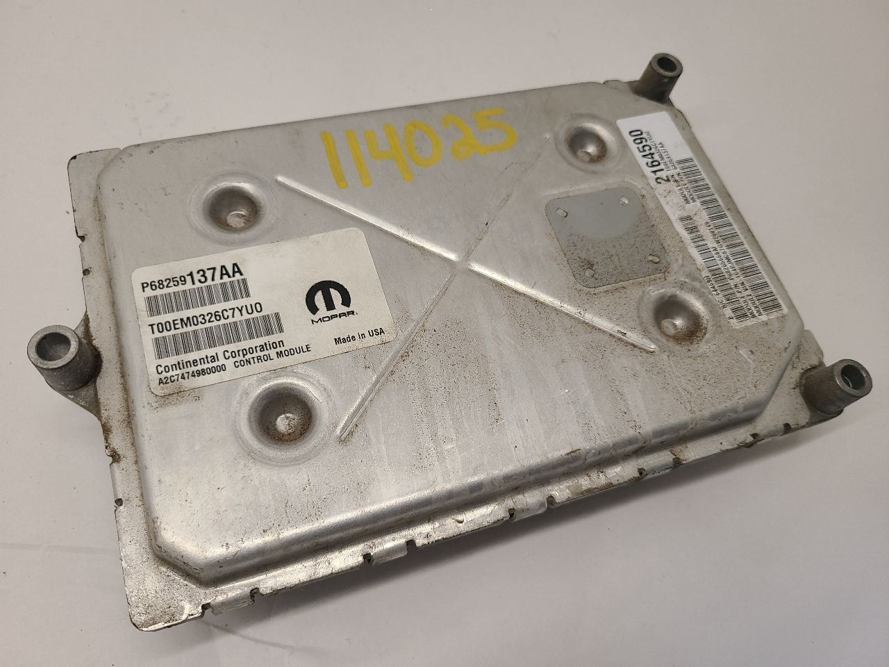 2016-2017 CHRYSLER 200 Engine ECM Electronic Control Module 3.6L 68259137AA