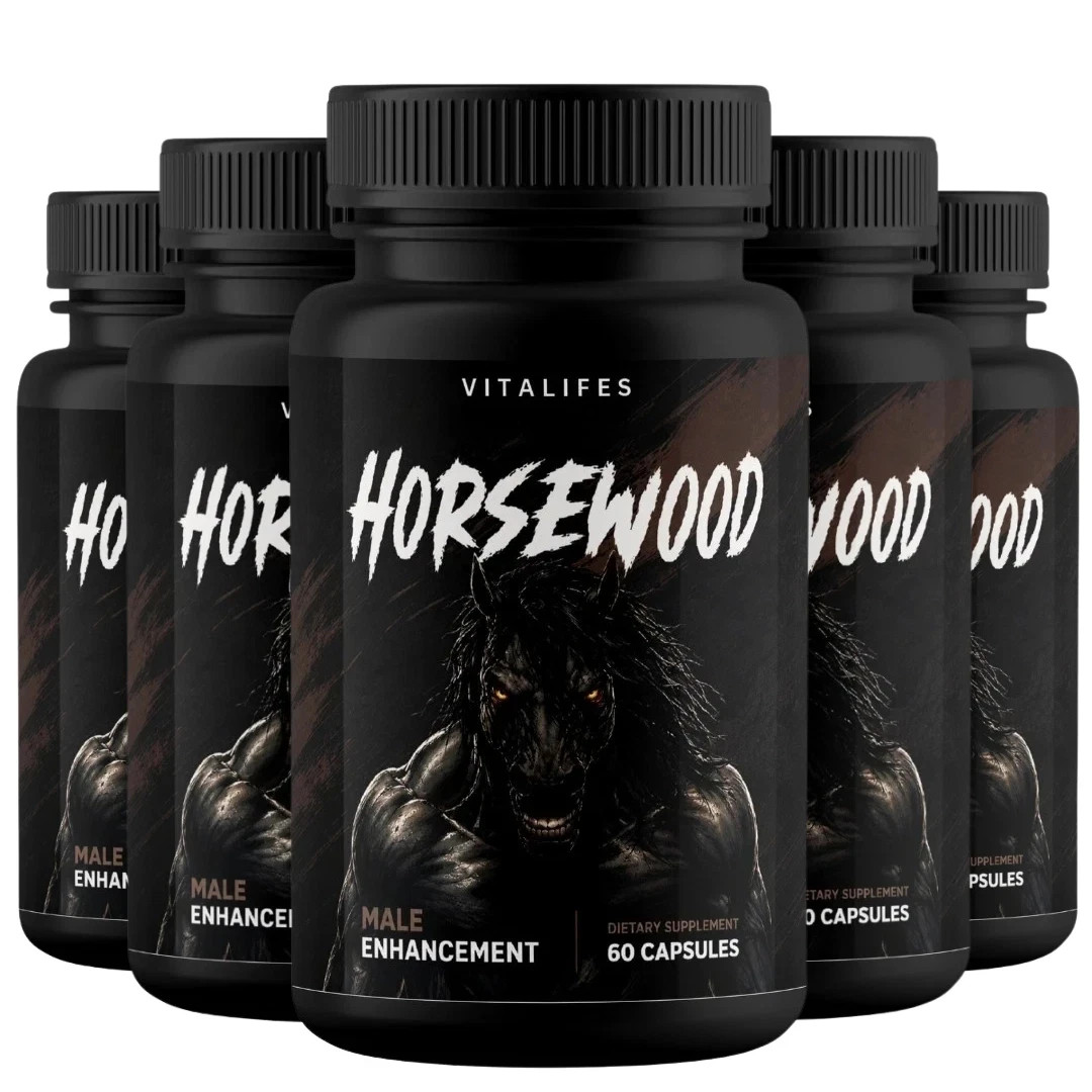 (5 Pack) Horsewood Male Support Supplement, Horse Wood Male Pills (300 Capsules)