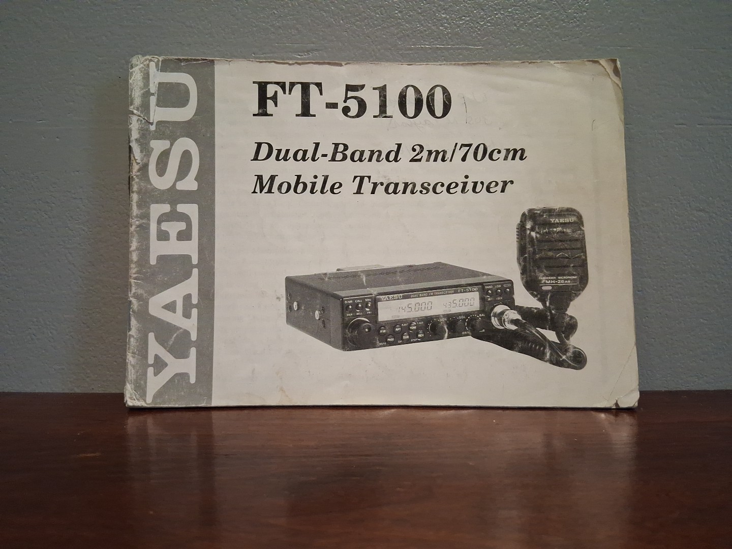 Operation Manual For Yaesu FT-5100 Used (Rough) Condition Copyright 1992