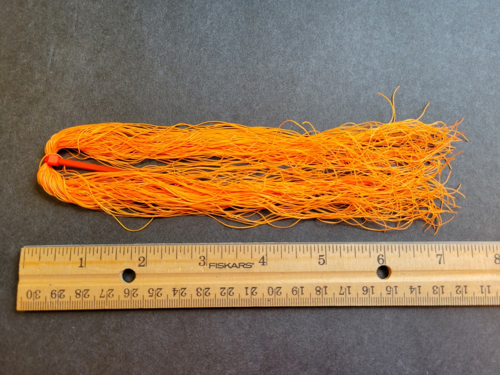 Hank Small HOT ORANGE Round Rubber  BUG FLY LEGS Fly Tying & SALTWATER