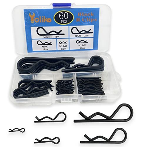 60 Pcs Hitch Pin Clip R Clips Retaining Pins Tractor Cotter Pin Hair Pin