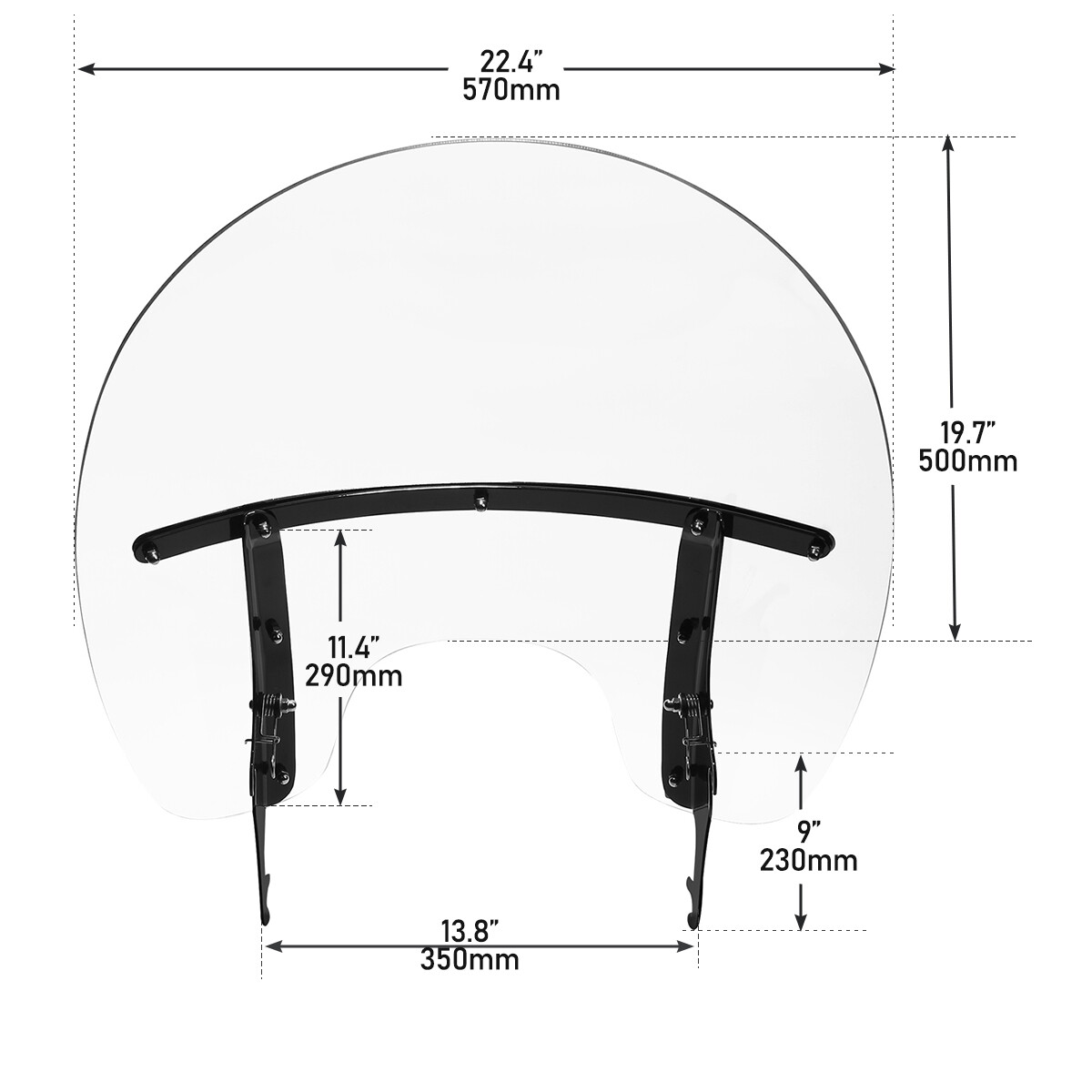 Windscreen Windshield Fit For Harley Softail Heritage Softail Classic 2000-2017