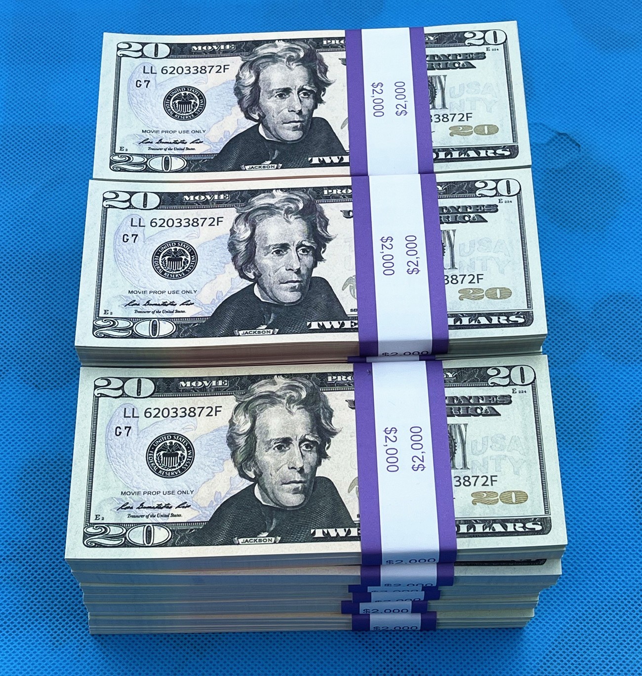 1,000 Pieces $20 movie prop toy money play fake bills for video, Learning Toys