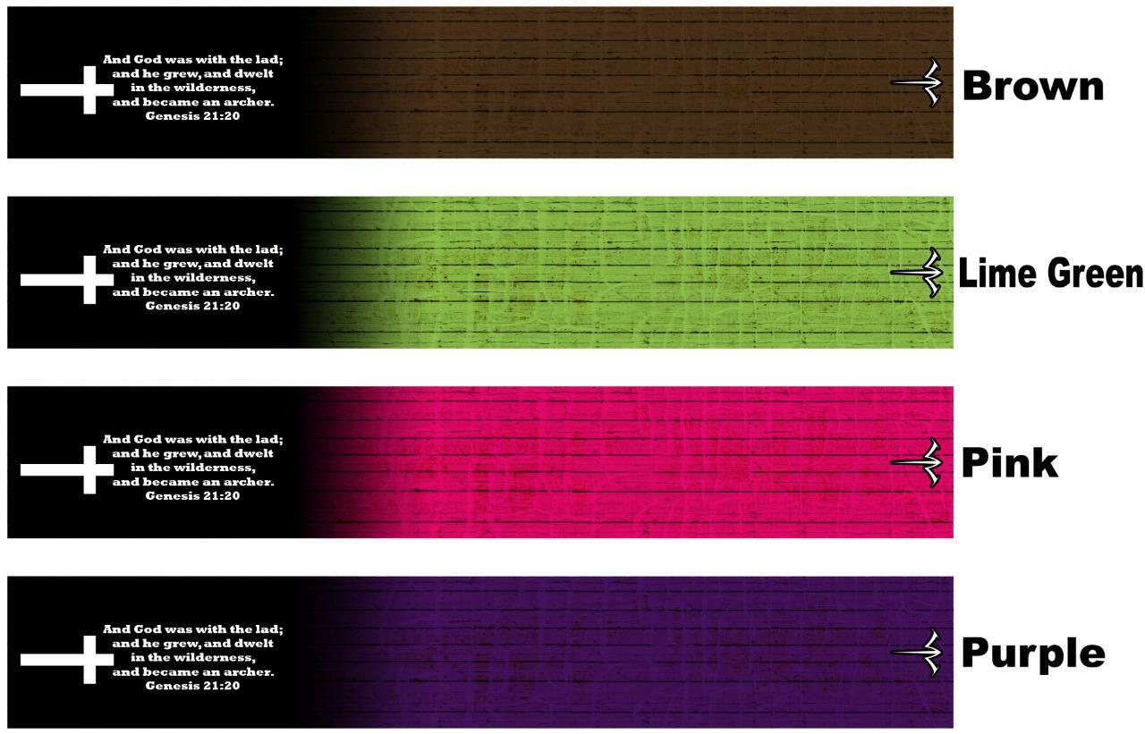 White Water Archery Genesis 21:20 Archer Scripture Cross Fade 2 Arrow Wraps 15pc