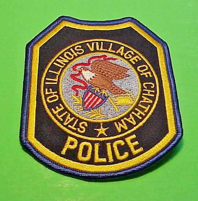 CHATHAM VILLAGE  ILLINOIS IL  4"  POLICE PATCH   FREE SHIPPING!!!