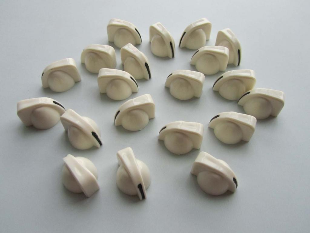 20x Guitar AMP Amplifier Knobs Effect Pedal Knobs Mini Chicken Head Knob White