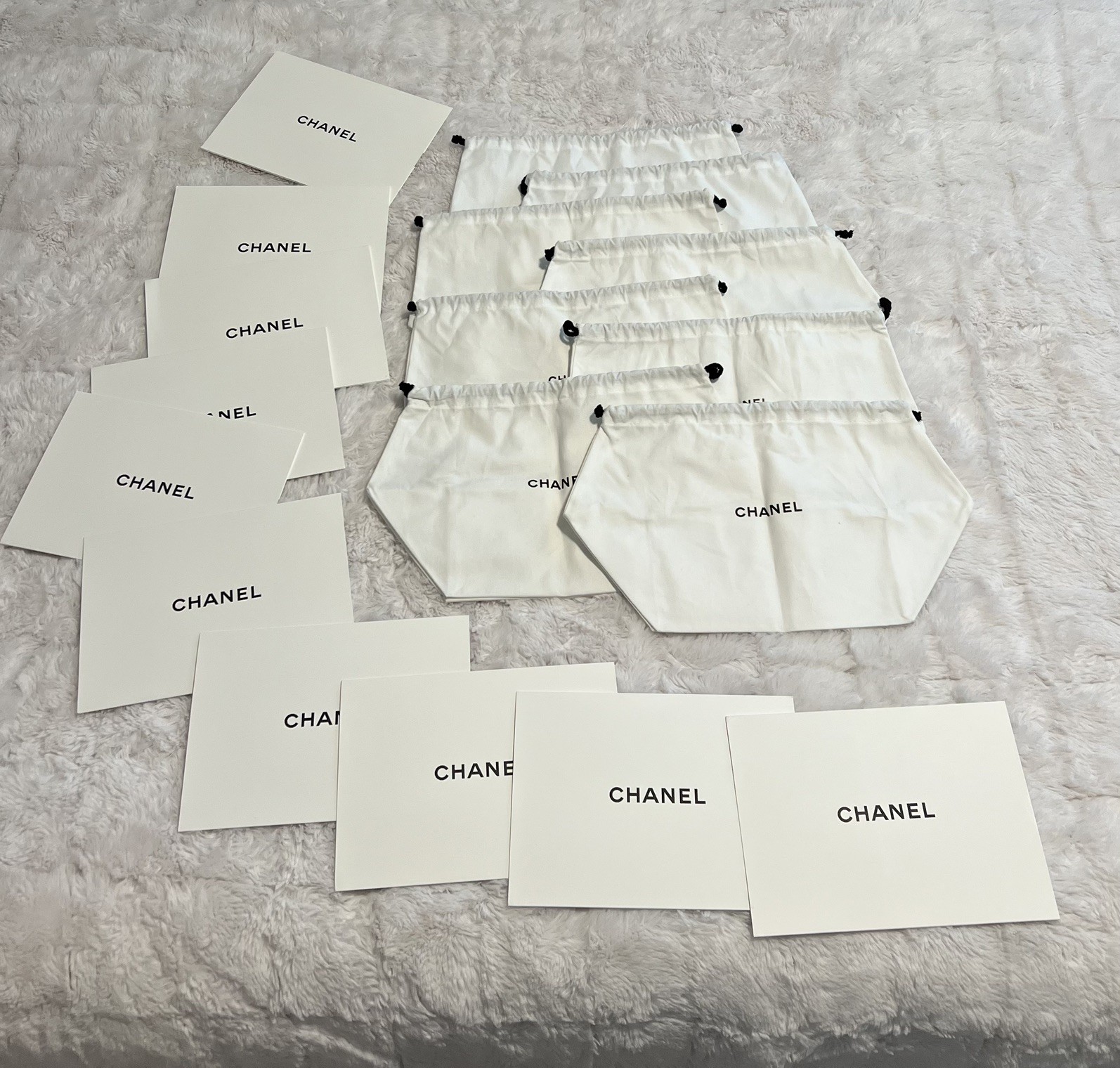 Authentic Chanel Dust bags & Cards Bundle