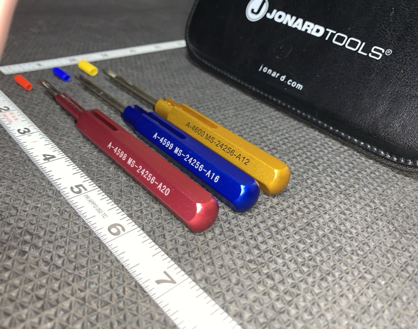 Jonard Tools KA-260 3 Piece Insertion Tool Kit with Leather-like Case