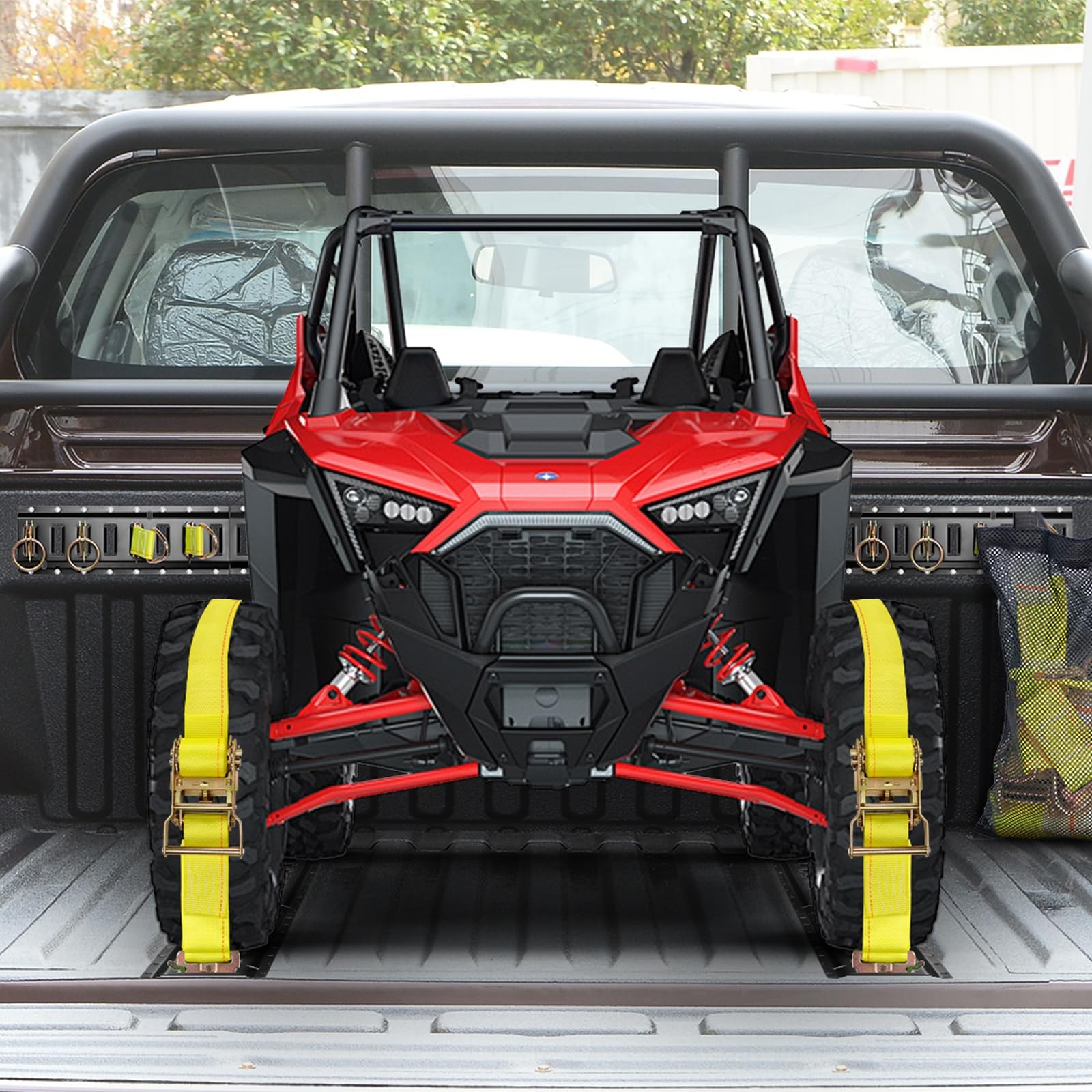 E Track Tie-Down Rail Kit, Trailer Tie Downs, 31 Pcs Set Etrack kit, 4 Yellow