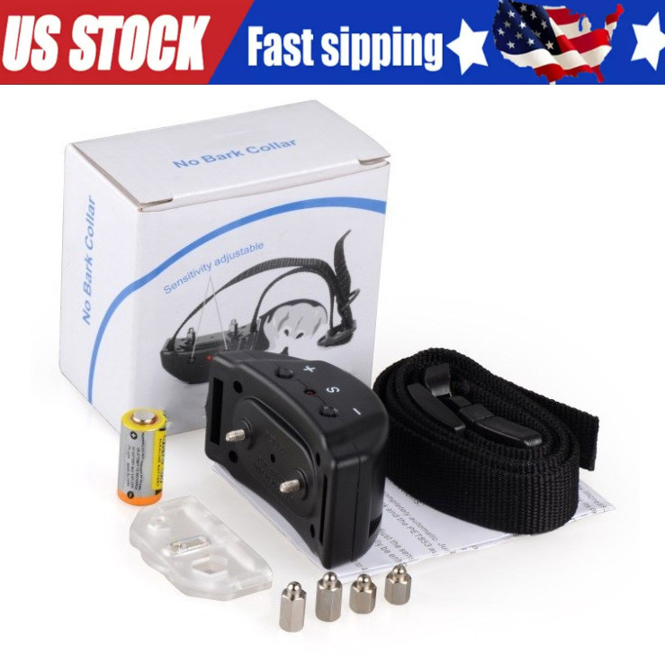 Automatic Anti Bark Barking Dog Shock Control Collar Device Large Medium Small