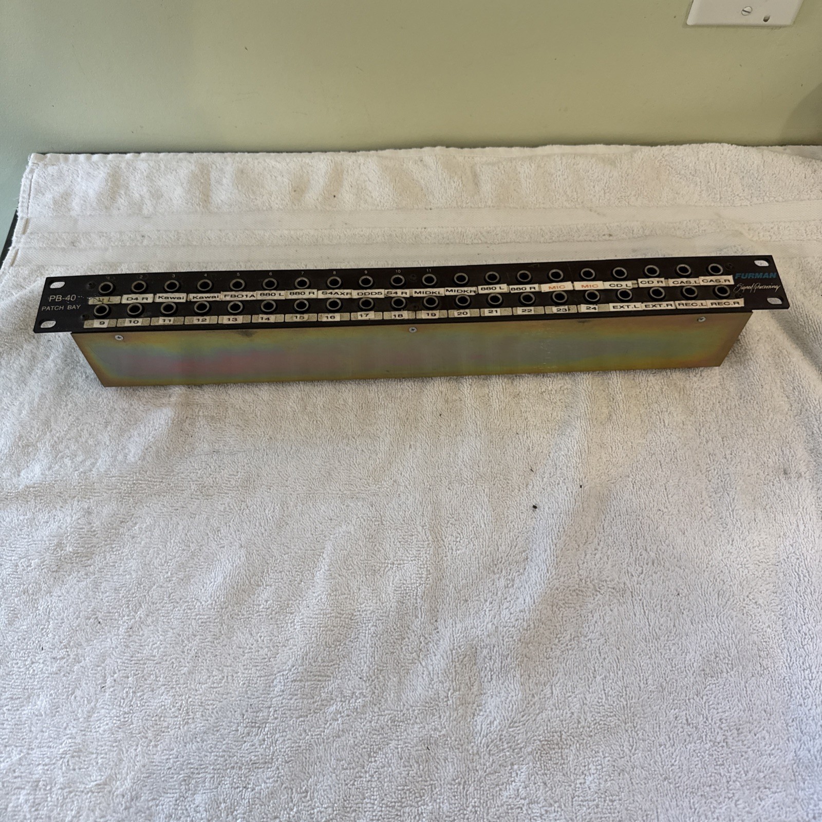 Furman PB-40 Patch Bay Signal Processing Rack Mount