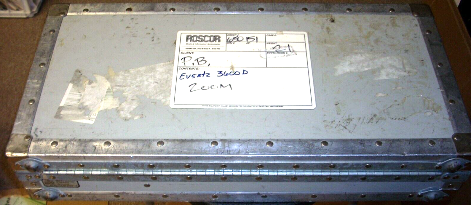 EVERTZ 3600D edit code generator reader - power cord & cables & case - POWERS ON