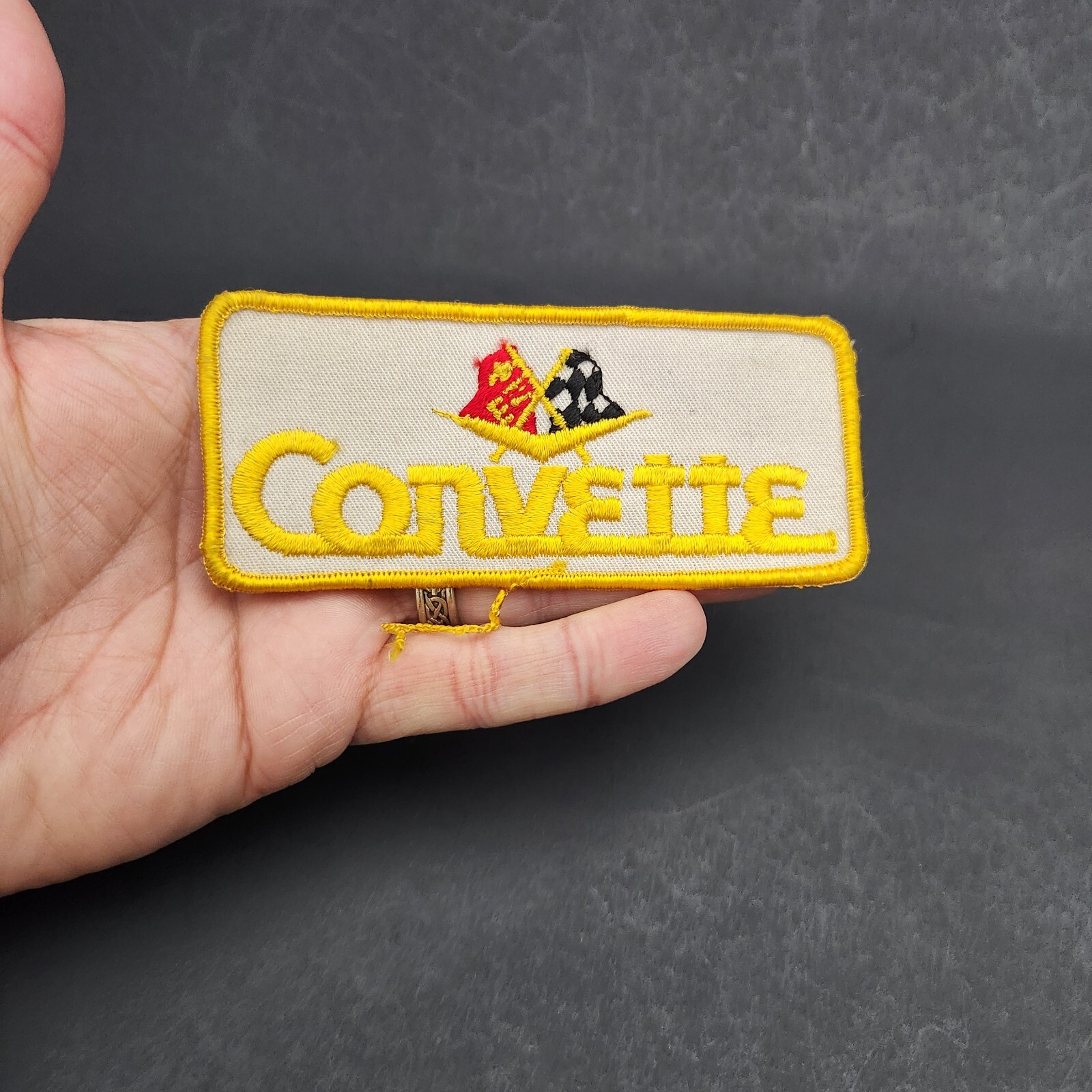 Vintage Patch CORVETTE 5 x 2 chevy