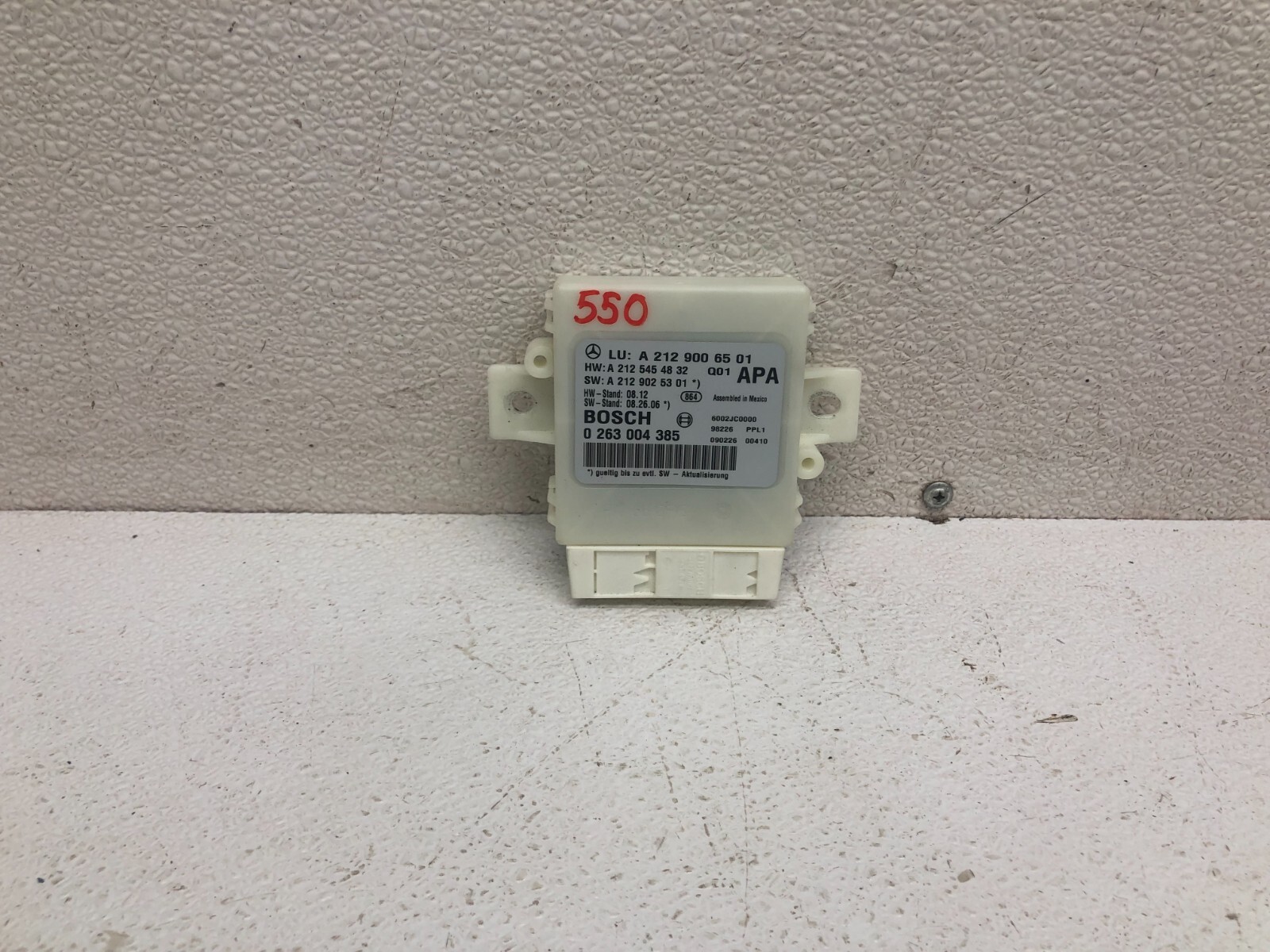 10-13 MERCEDES E350 W212 SEDAN PDC PARKING DISTANCE CONTOL MODULE OEM LOT550