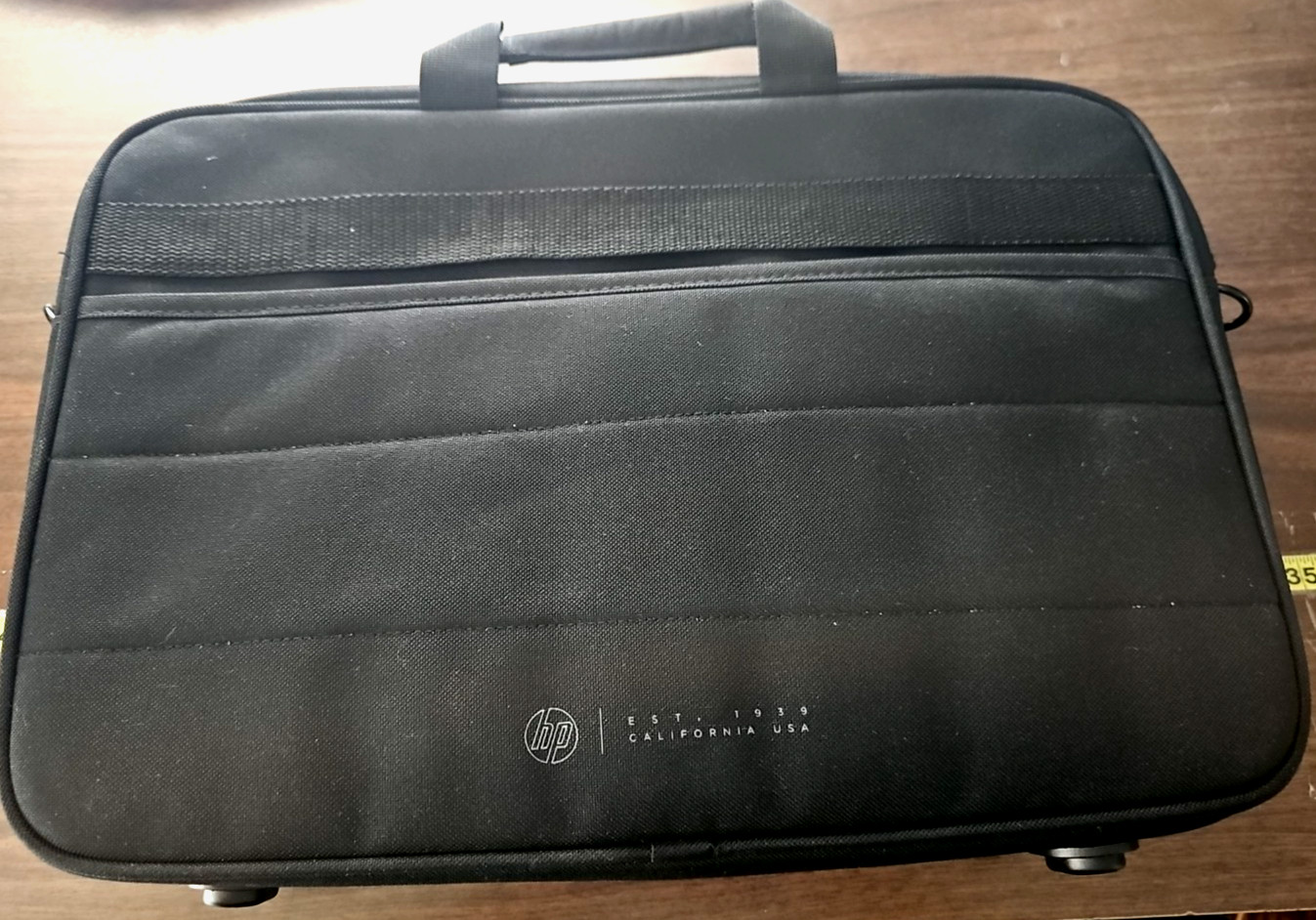 hp laptop briefcase bag 2 Top Handles Removable Shoulder Strap Multi-pockets Zip