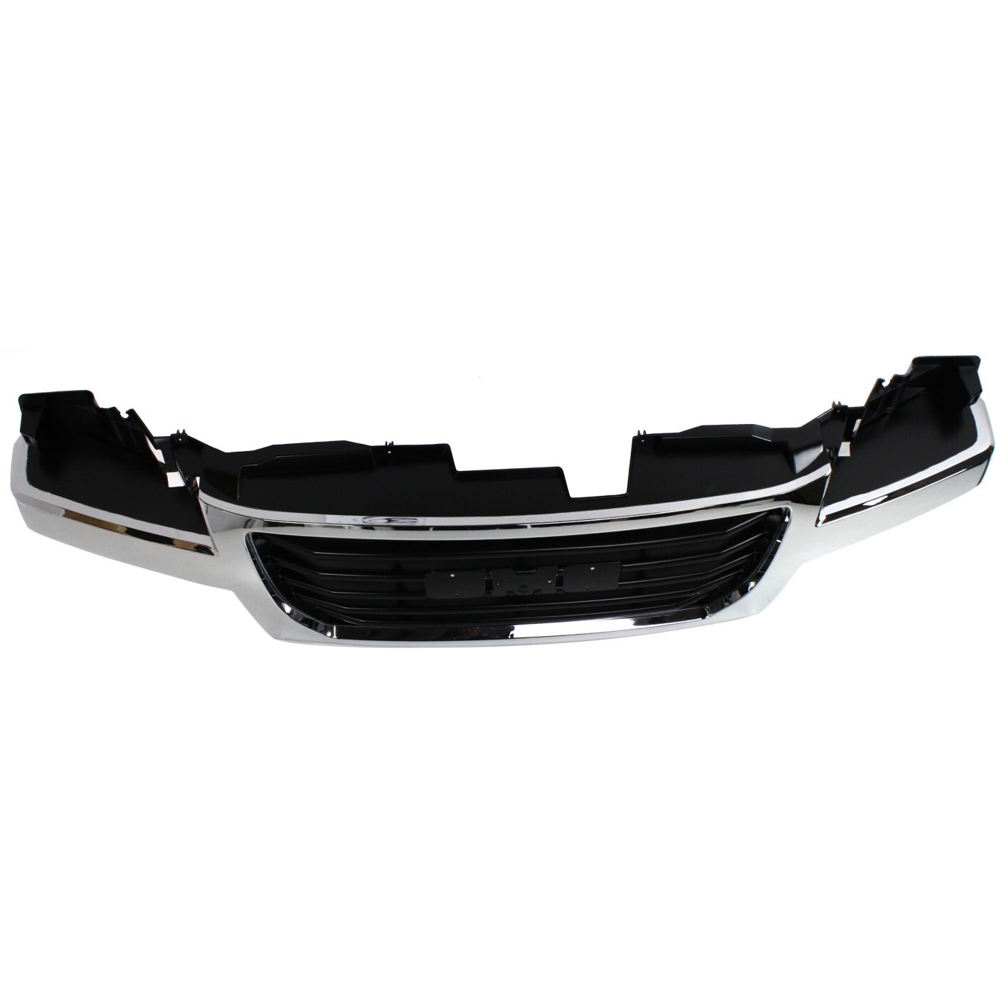 Grille For 2004-2012 GMC Canyon Chrome Shell w/ Black Insert Plastic