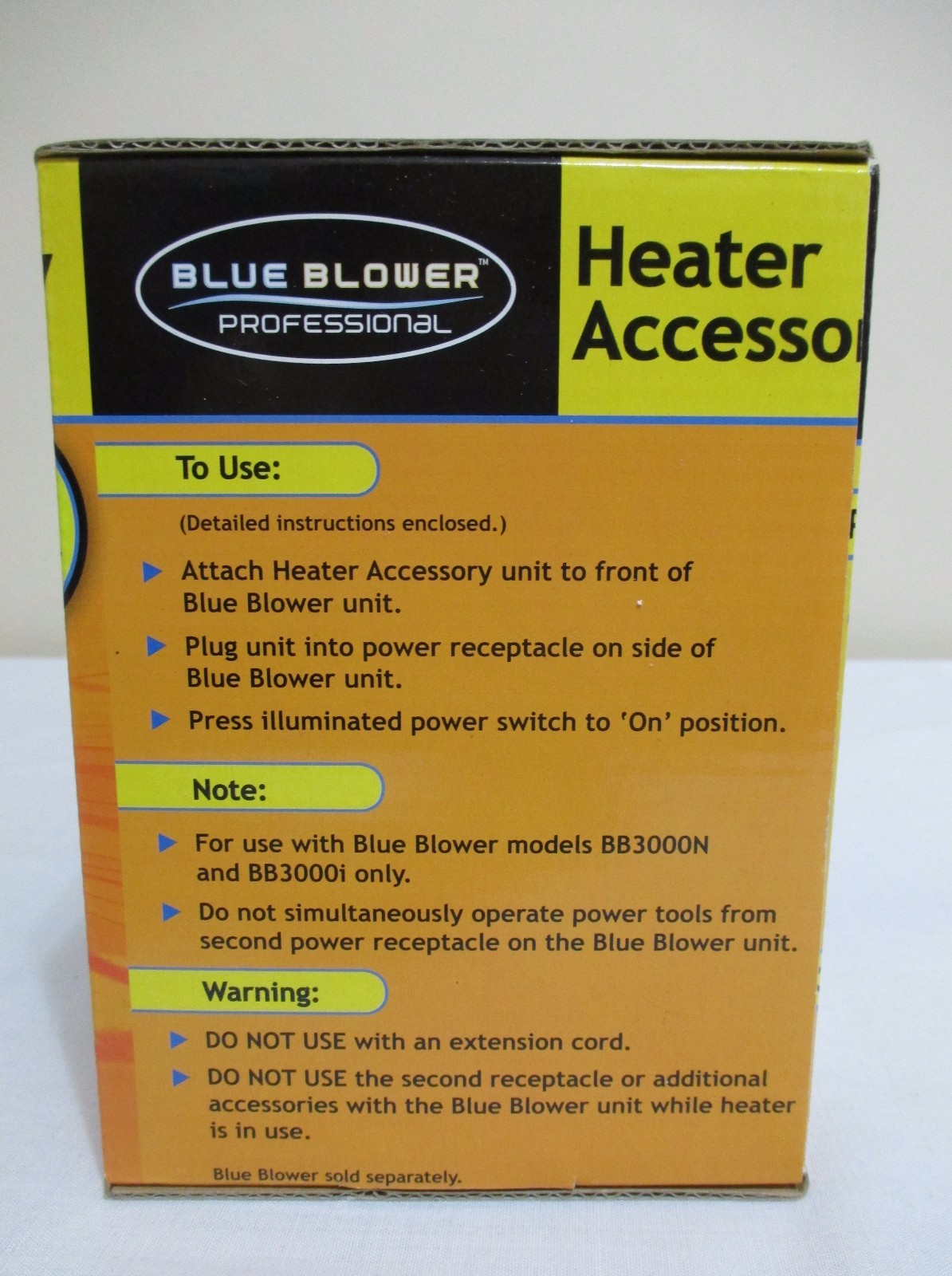 NEW BLUE BLOWER PROFESSIONAL HEATER ACCESSORY ATTACHMENT FITS BB3000N BB3000i
