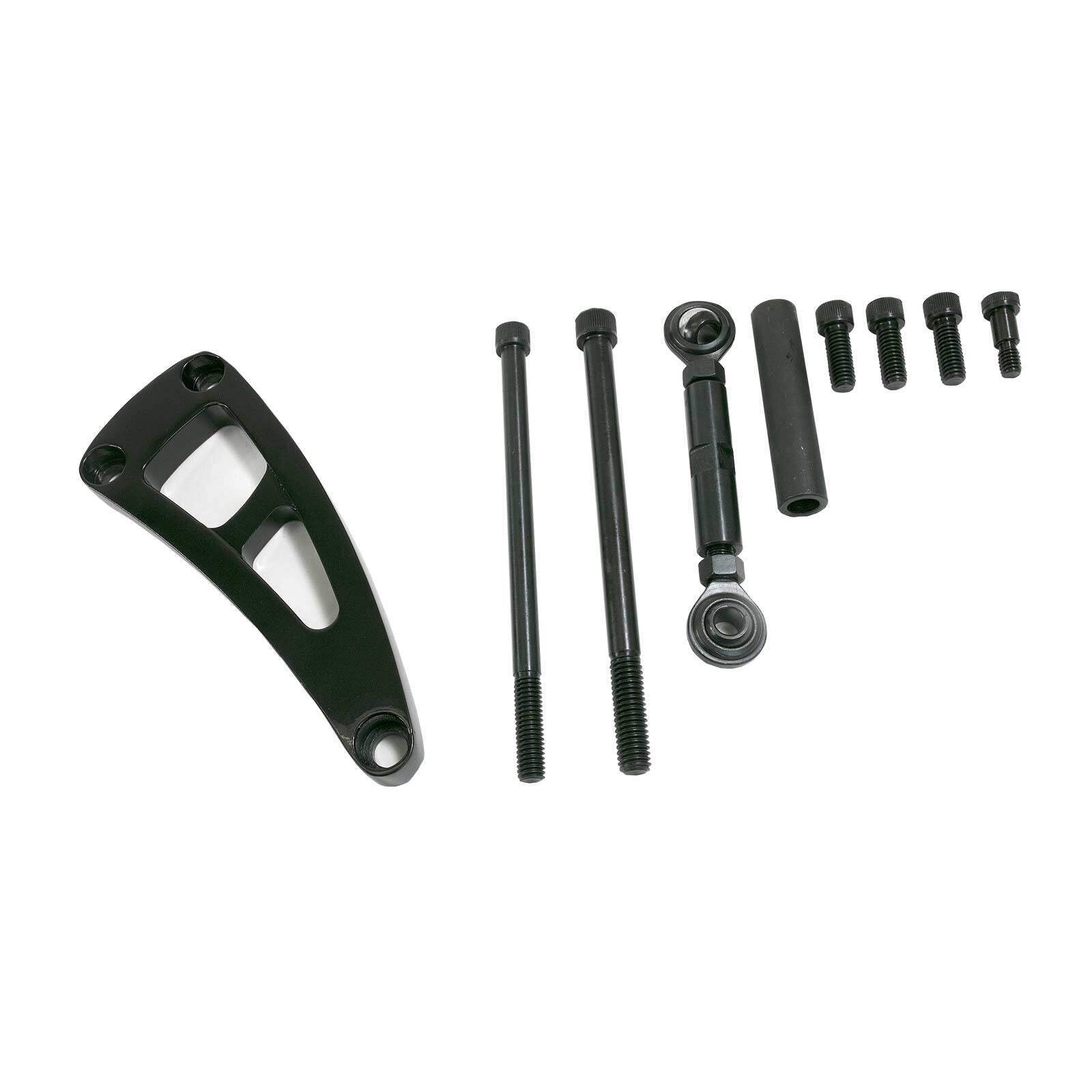 Long Water Pump Alternator Bracket for Chevy V8 Big Block BB - Black