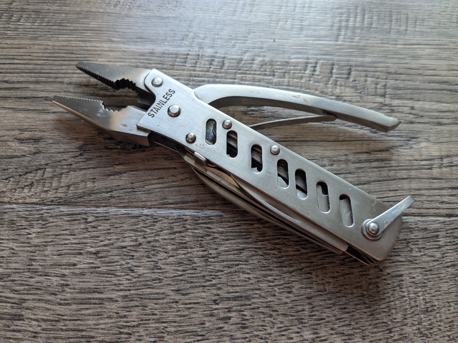 MAXAM 6" Multi-Tool Folding Pliers All Stainless Steel Survival Knife Tools