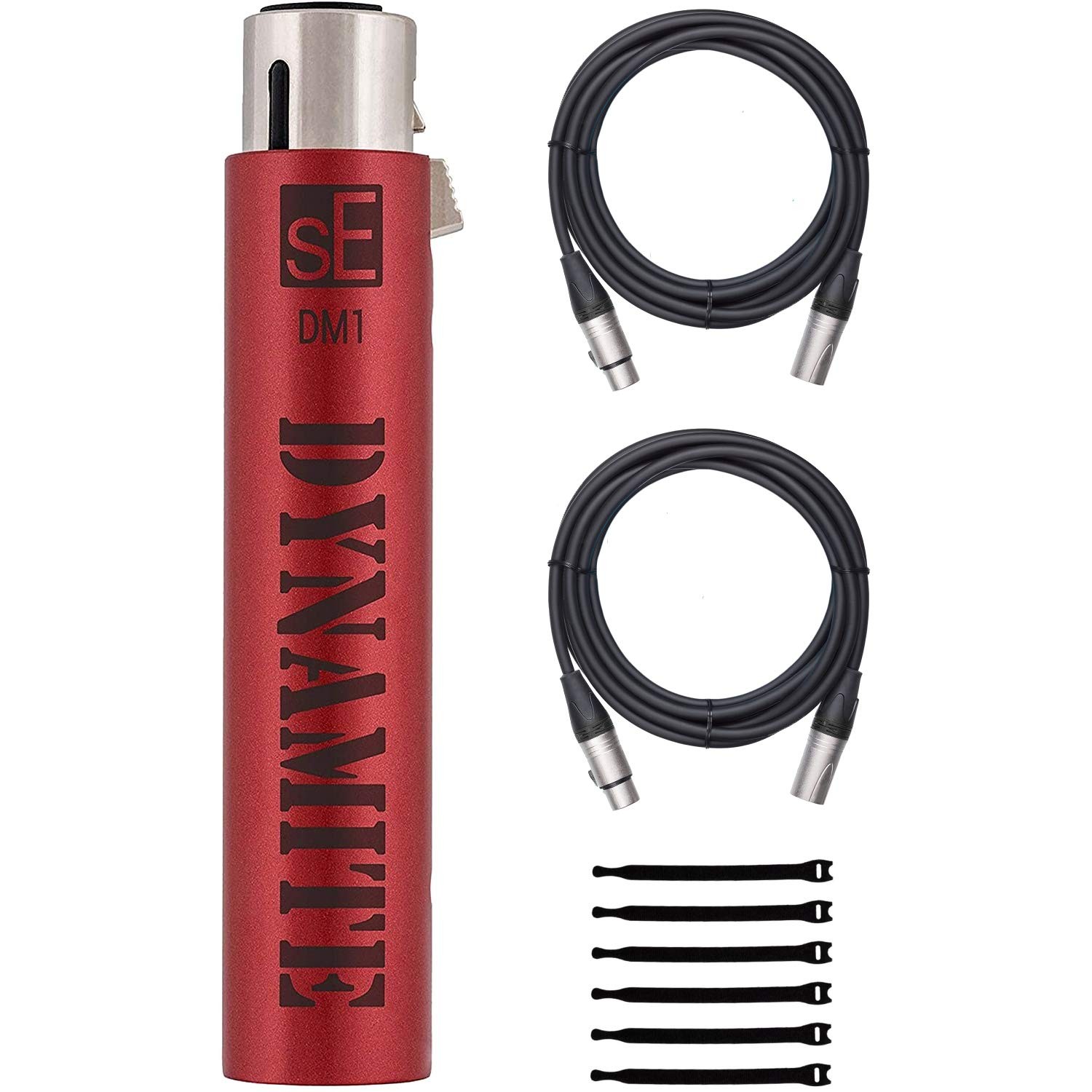 Active In-line Microphone Preamp with 28dB Gain & 2 XLR Cables Bundle