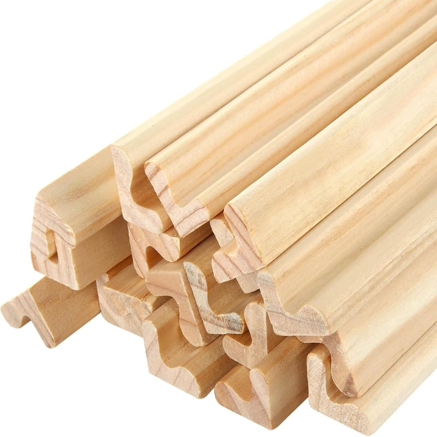 20 Pack Wooden Scrabble Tile Holders, Letter Replacement Racks Word Tray for Cra
