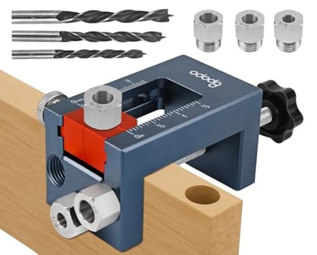 Self-Centering Woodworking Jig Kit – Adjustable Width Dowel Jig