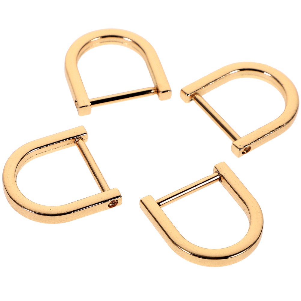 4 Pcs D Shape Rings Luggage Bag Hardware Accessories Strap Replacement