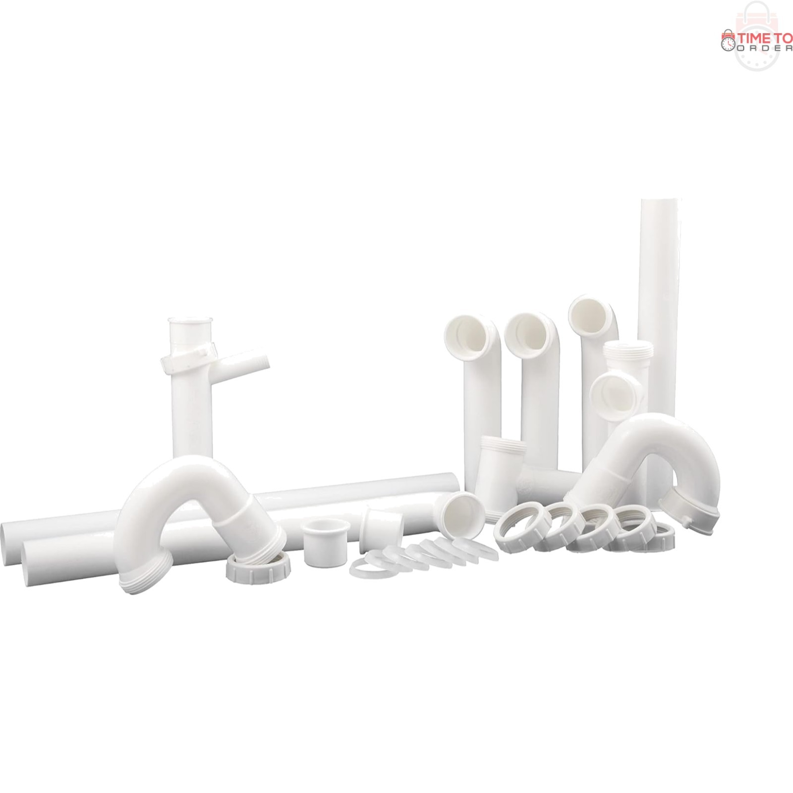 Kitchen Sink Drain Repair Kit Plastic 27-Piece Universal Easy Install