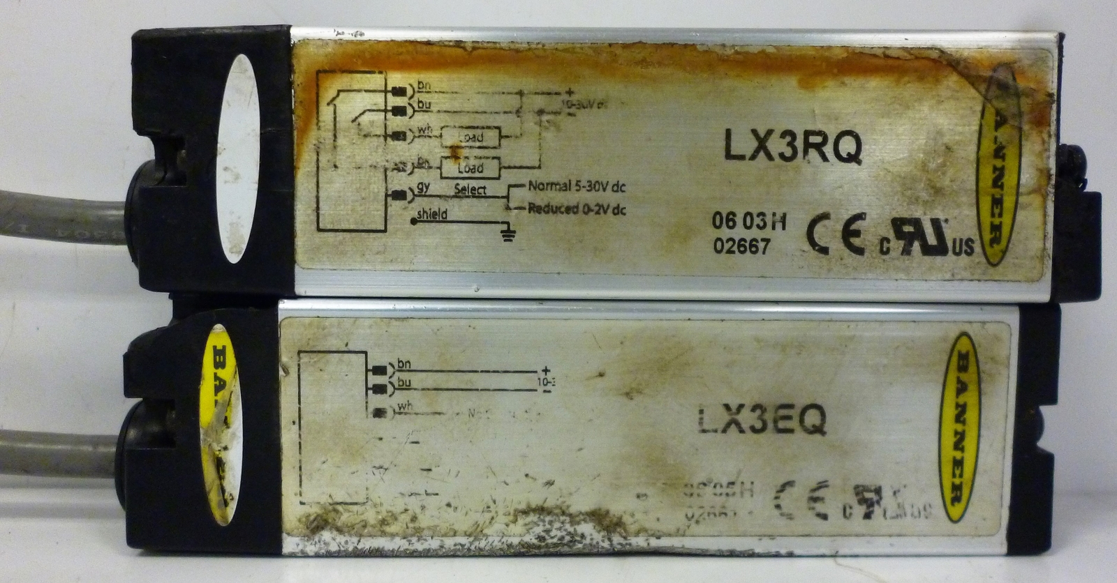Banner Engineering LX3RQ Receiver and LX3EQ Emitter Light Curtain Set