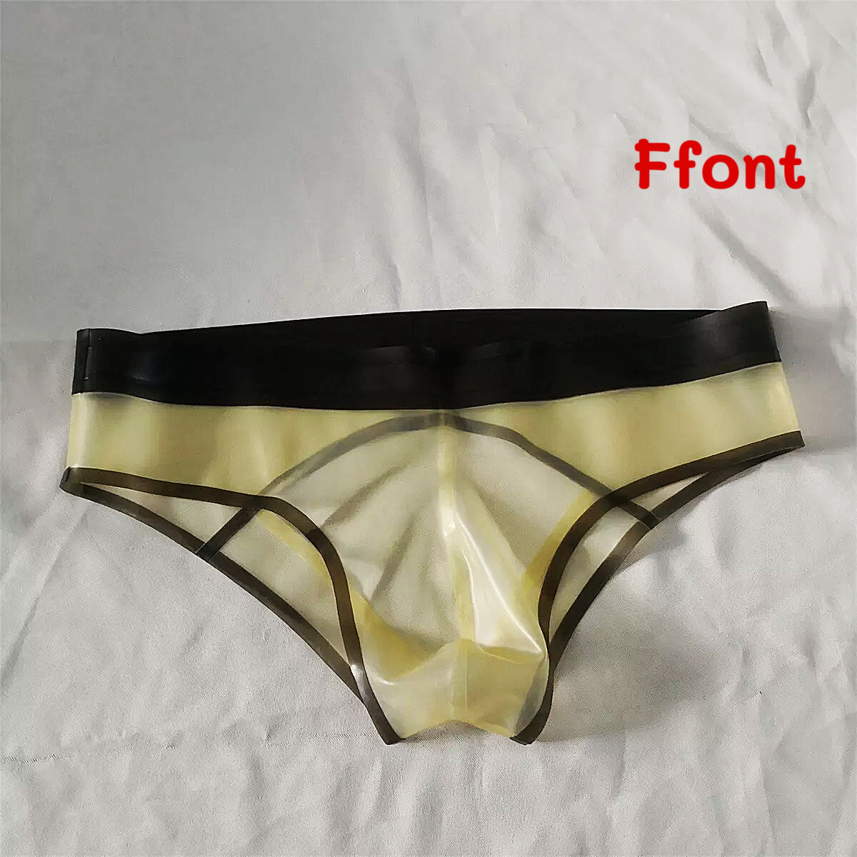 Transparent Latex Briefs Men's Shorts Rubber Underwear Club wear BDSM 0.4mm US