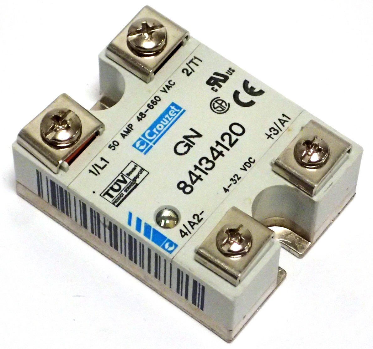 CROUZET GN 84134120 SSR SOLID STATE RELAY 50A 48-660VAC 4-32VDC TESTED