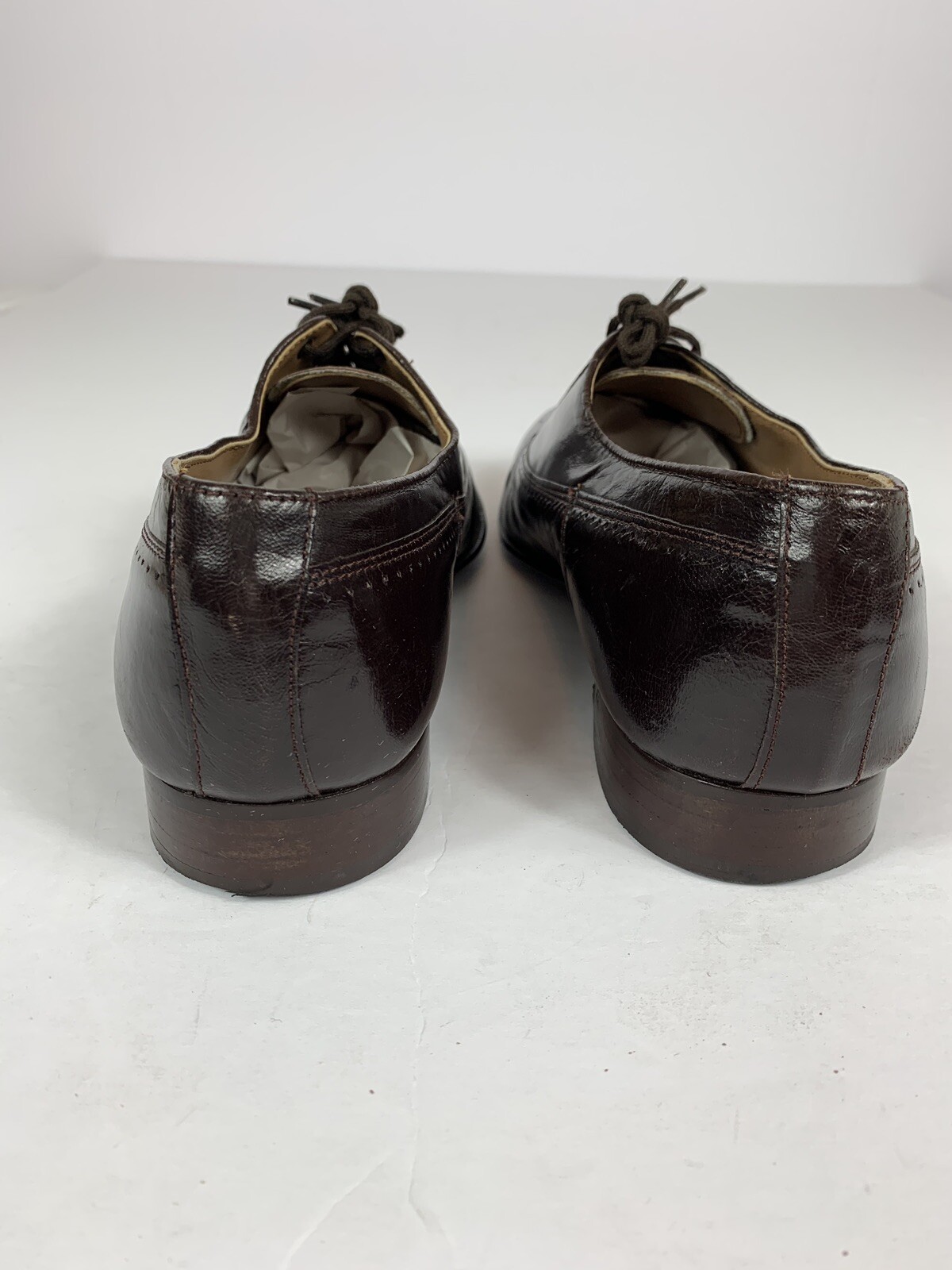 Castleby Mens Size 9.5 D Brown Leather Oxford Shoe - MS-121