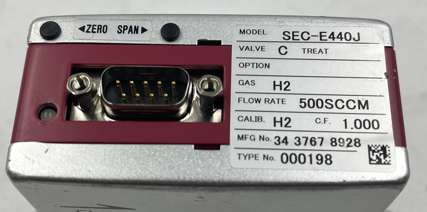 HoribaSTEC SEC-E440J Mass Flow Controller 500SCCM H2