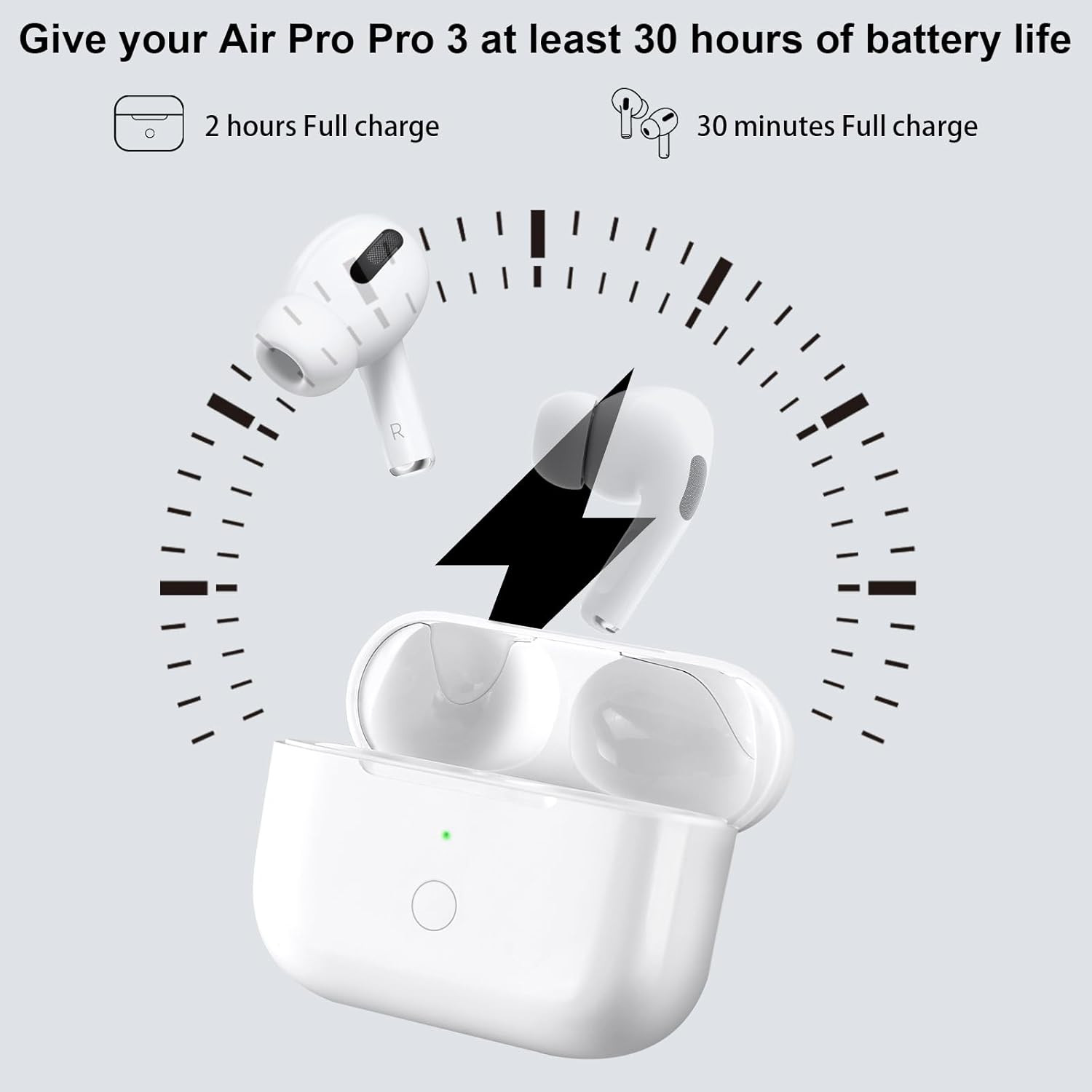 Wireless Charging Case Compatible with Airpod Pro 3, Air Pod Pro 3Rd Generation