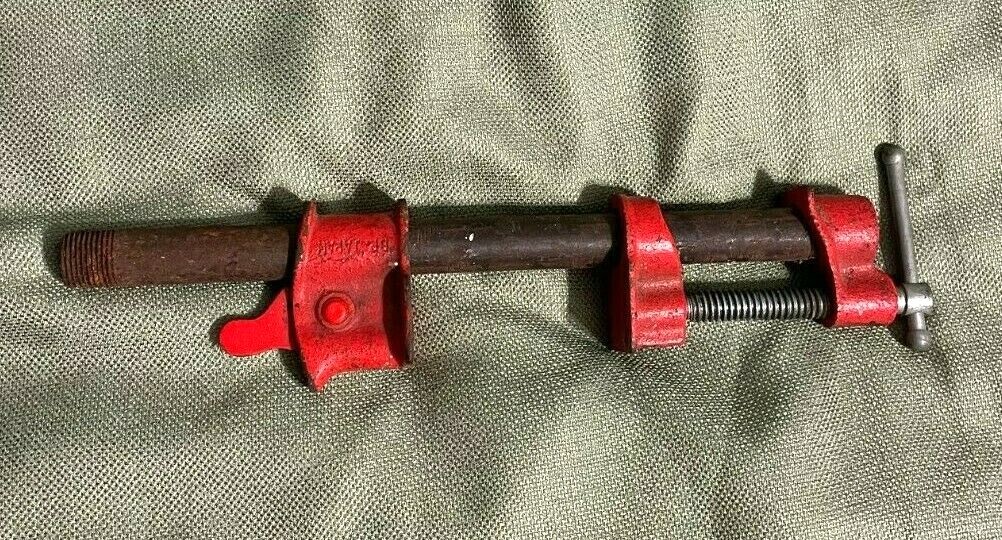 vintage "BF" (1/2 PIPE) ADJUSTABLE VICE tool HEAVY DUTY very rare MADE IN JAPAN